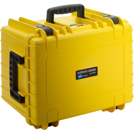 B&W International Outdoor Case Type 5500 gelb + Facheinteilung