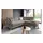 miuform Eckcouch Velours 2-Sitzer Beige