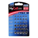 HyCell Alkaline Knopfzellen-Set 30-tlg., Batterie
