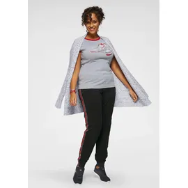 KangaROOS Strickjacke in grau-weiß-meliert | Gr.: 48/50