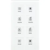 MDT BE-GT08W.01 Glastaster Plus 8-fach Weiß