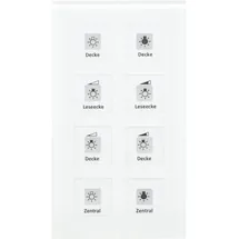 MDT BE-GT08W.01 Glastaster Plus 8-fach Weiß