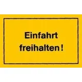 siebdruck jäger Verbotsschild Einfahrt freihalten Gelb