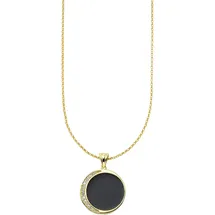 aniston jewelry & watches Kette mit Anhänger Silber 925 schwarz