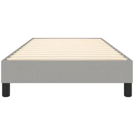 vidaXL Boxspringbett Hellgrau 100x200 cm Stoff1370749