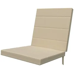 Sungarden Sesselauflage  York ¦ weiß ¦ Maße (cm): B: 46 H: 4
