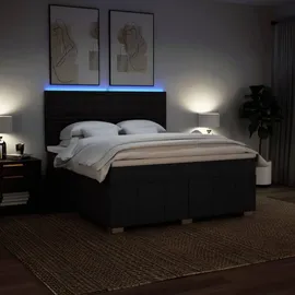 vidaXL Boxspringbett 180 x 200 cm Schwarz