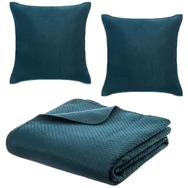 Atmosphera - 2 Kissenbezüge Dolce - 260 cm Blau