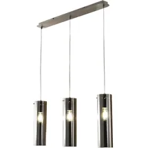 Fabas Luce Sintesi 3-flg. 60W 40 cm rund grau transparent