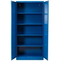 Proregal Stahlschrank, Blau, Metall, Rechteckig, 92x195x42 cm, Arbeitszimmer, Aktenschränke