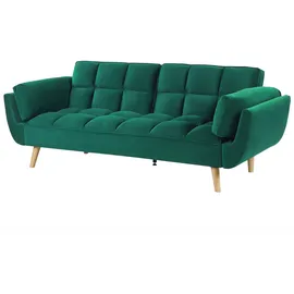 Beliani Schlafsofa 3-Sitzer Asby