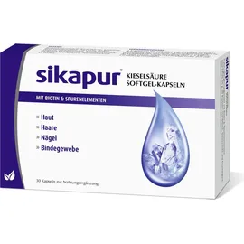 Dermapharm SIKAPUR Kieselsäure Softgel Kapseln mit Biotin 30 St