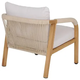 MCW MCW-P82 Loungeset Holz-Optik creme