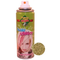 Goldenes Glitzer Haarspray 125ml - OS