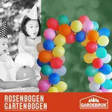 Gardebruk Rosenbogen 4er-Set Schwarz 240x37x140cm