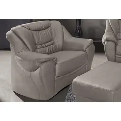 Sessel SIT & MORE "Benson", grau, B:98cm H:94cm T:95cm, NaturLeder, Luxus-Microfaser ALTARA NUBUCK (100% Polyester), Luxus-Kunstleder, Sessel, Polstersessel