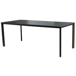 Gartentisch Lugo 200 x 90 cm Aluminium Grau Anthrazit