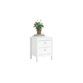 Home Affaire Nachtschrank  mit 2 Schubladen 43,6 x 38 x 54,1 cm Weiß