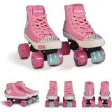 Byox Rollschuhe Alicorn, ABEC-5, Glitzersteinchen, PU-Räder, Größe XL 38 - 39
