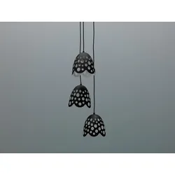 Stones Bells – Pendelleuchte aus schwarzem Metall
