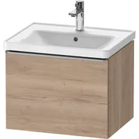 Duravit „D-Neo“ Waschtischunterbau wandhängend mit Möbelgriff Edelstahl gebürstet ×