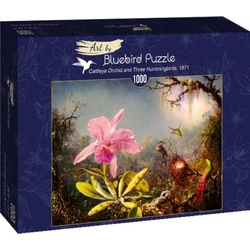 Bluebird Puzzle 1000 Cattleya-Orchidee und drei Kolibris (1000 Teile)