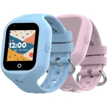 CELLY KIDSWATCH4G BT 40 mm Kunststoffgehäuse schwarz Silikonarmband blau M