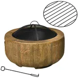 Outsunny Feuerschale Ø 61,5 cm Braun