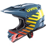 Uvex hlmt 10 bike - robuster MTB-Helm für Damen und Herren - vier verfügbare Schalengrößen - abnehmbarer Schirm - blue fire - 58-60 cm