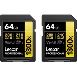 Lexar 1800x 64 GB SDXC UHS-II Klasse 10