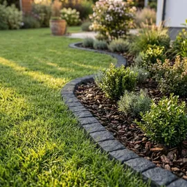 GARDENIX Rasenkante 240 x 10 x 10 cm  grau