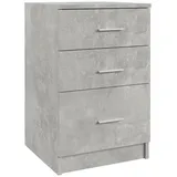 vidaXL Nachtschrank Betongrau 40 x 40 x 63 cm Grau