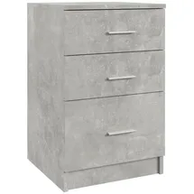 vidaXL Nachtschrank Betongrau 40 x 40 x 63 cm Grau