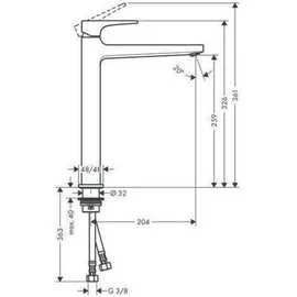 Hansgrohe Metropol 260 Einhandmischer polished gold optic 32512990