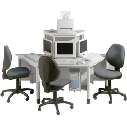 Computerinsel mit 3 Arbeitsplätzen
