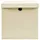 vidaXL Aufbewahrungsbox 28 x 28 x 28 cm 4-tlg. creme