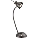 GLOBO Schreib Tisch Lampe Leuchte Beleuchtung Metall Nickel Matt Spot Beweglich