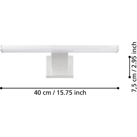 EGLO Pandella 2 7,4 W 600 lm 3000 K Silber/Weiß 40 cm
