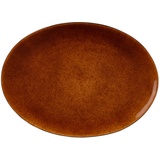 BITZ Platte oval 45 x 34 cm Schwarz/Amber