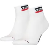 Levi's LEVIS MID CUT SPRTWR LOGO Sneakersocken 2er Pack Weiß 39-42