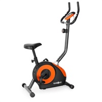 Fahrradtrainer Heimtrainer Ergometer Fitnessbike Pulsmesser Cardio Orange 100Kg