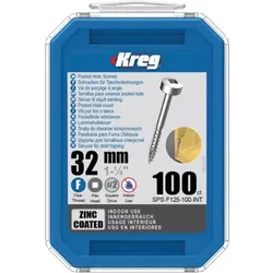 Kreg Pocket-Hole Schrauben 32 mm, Verzinkt, Flachkopf