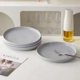 JIWOO Teller Ø27,7 cm grau 4er Set