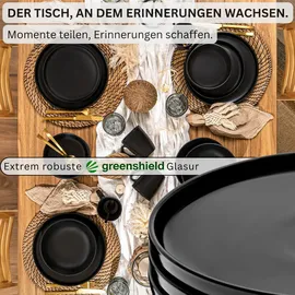 sänger Speiseteller Madeira 6er Set schwarz