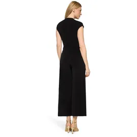 Vera Mont Overall VERA MONT "Damen in 7/8 Länge", Damen, Gr. 34, Normalgrößen, schwarz, Obermaterial: 95% Polyester, 5% Elasthan, figurumspielend, V-Ausschnitt, Overalls Overall, Muster