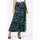 CREATION L A-Linien-Rock Floral Schwarz/Petrol L