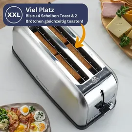 sommertal Toaster ST1500 XXL Silber
