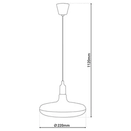 NÄVE Ufo 1-flg. 22 W 40 cm weiß