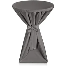 Beautissu Stehtischhusse Premium Anthrazit Ø 60-65 cm