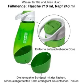 Kurgo Gourd Wasserflasche und -napf für Hunde,